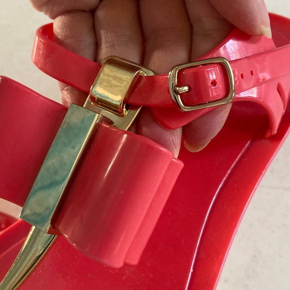Kate Spade Vibrant Pink Jelly Sandals - Picture 3 of 8